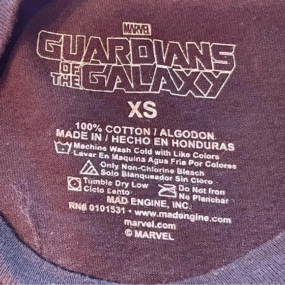 Marvel Guardians Of The Galaxy Black shirt size XS - Picture 8 of 8